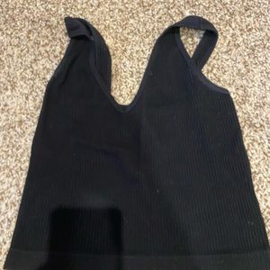 Free people black tank top